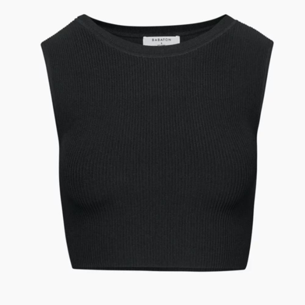 Aritzia Babaton NWOT Sculpt Knit Muscle Cropped Tank